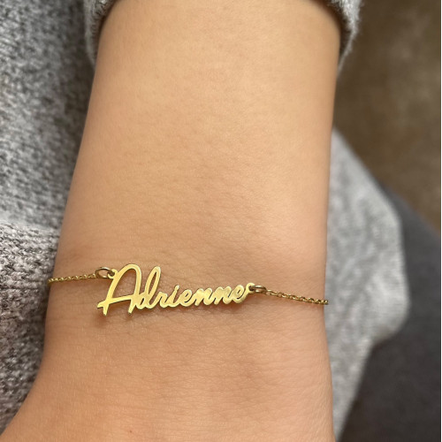 Glorria 925k Sterling Silver Personalized Handwritten Name Bracelet Glorria 925k Sterling Silver Personalized Handwritten Name Bracelet