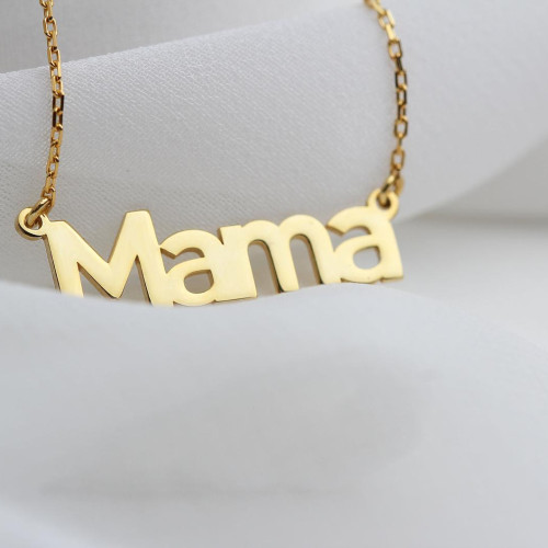 Glorria 925k Sterling Silver Personalized Silver Name Necklace Glorria 925k Sterling Silver Personalized Silver Name Necklace