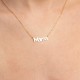 Glorria 925k Sterling Silver Personalized Silver Name Necklace