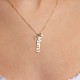Glorria 925k Sterling Silver Personalized Silver Name Necklace with Birhtstone