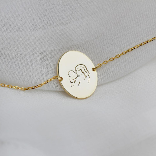 Glorria 925k Sterling Silver Mother and Baby Bracelet Glorria 925k Sterling Silver Mother and Baby Bracelet