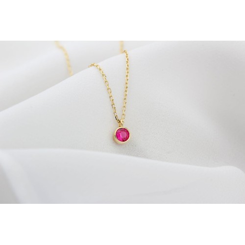Glorria 925k Sterling Silver Personalized Birthstone Necklace Glorria 925k Sterling Silver Personalized Birthstone Necklace