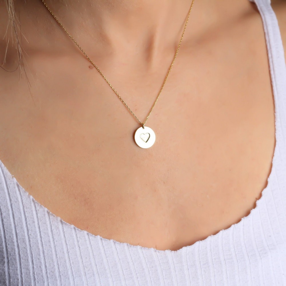 Glorria 925k Sterling Silver Heart Necklace