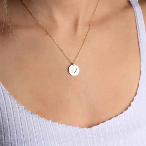 Glorria 925k Sterling Silver Heart Necklace Glorria 925k Sterling Silver Heart Necklace