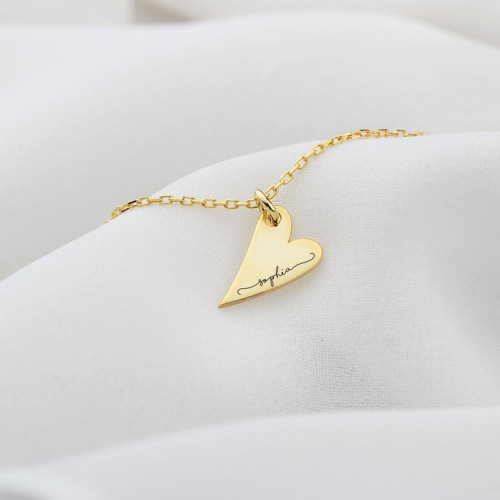 Glorria 925k Sterling Silver Personalized Name Heart Bracelet Glorria 925k Sterling Silver Personalized Name Heart Bracelet