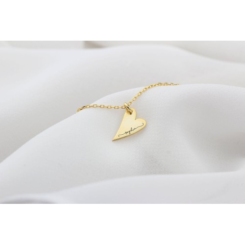 Glorria 925k Sterling Silver Personalized Name Heart Bracelet Glorria 925k Sterling Silver Personalized Name Heart Bracelet