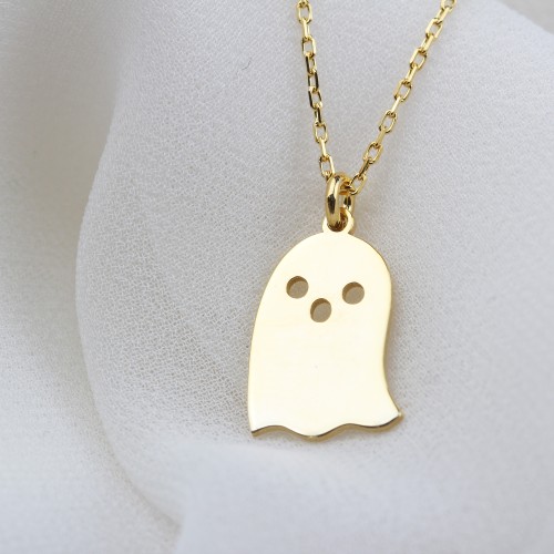 Glorria 925k Sterling Silver Personalized Halloween Silver Necklace