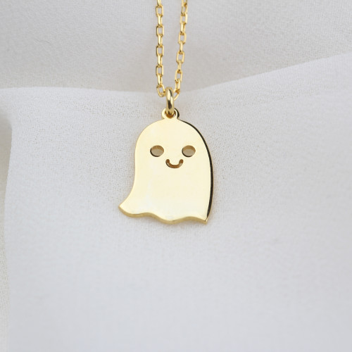 Glorria 925k Sterling Silver Personalized Halloween Silver Necklace Glorria 925k Sterling Silver Personalized Halloween Silver Necklace