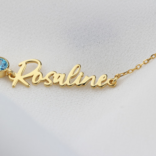 Glorria 925k Sterling Silver Personalized Name Birthstone Sterling Silver Bracelet Glorria 925k Sterling Silver Personalized Name Birthstone Sterling Silver Bracelet