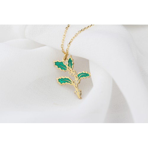 Glorria 925k Sterling Silver Personalized Birth Flower Sterling Silver Necklace Glorria 925k Sterling Silver Personalized Birth Flower Sterling Silver Necklace