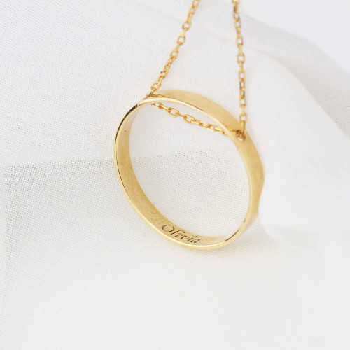 Glorria 925k Sterling Silver Personalized Name Ring Silver Necklace Glorria 925k Sterling Silver Personalized Name Ring Silver Necklace