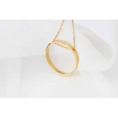 Glorria 925k Sterling Silver Personalized Name Ring Silver Necklace Glorria 925k Sterling Silver Personalized Name Ring Silver Necklace