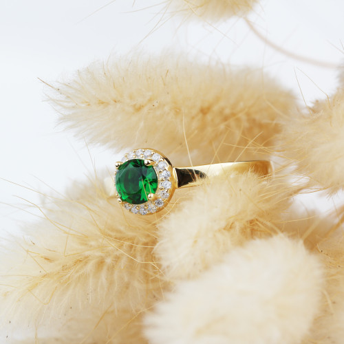 Glorria 925k Sterling Silver Personalized Birthstone Sterling Silver Round Ring Glorria 925k Sterling Silver Personalized Birthstone Sterling Silver Round Ring