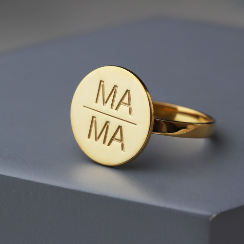 Glorria 925k Sterling Silver Personalized Name Mama Sterling Silver Ring Glorria 925k Sterling Silver Personalized Name Mama Sterling Silver Ring