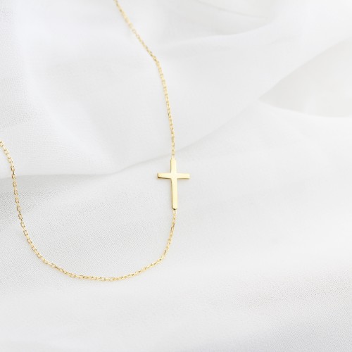 Glorria 925k Sterling Silver Cross Necklace