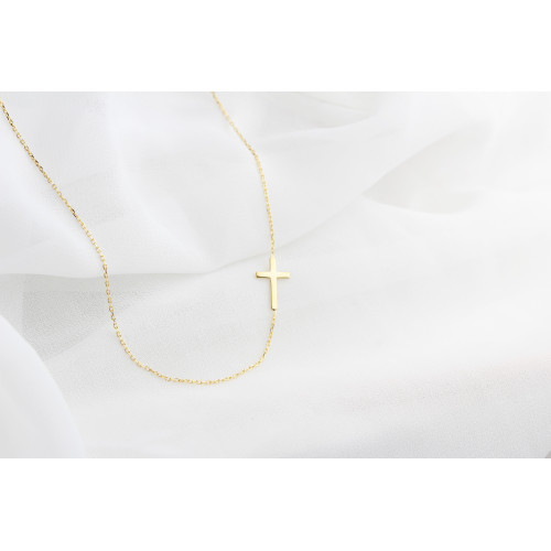 Glorria 925k Sterling Silver Cross Necklace