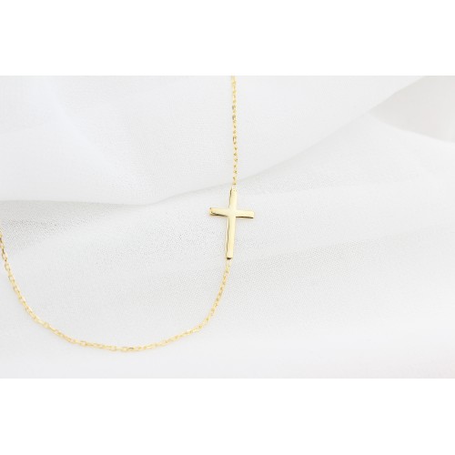 Glorria 925k Sterling Silver Cross Necklace