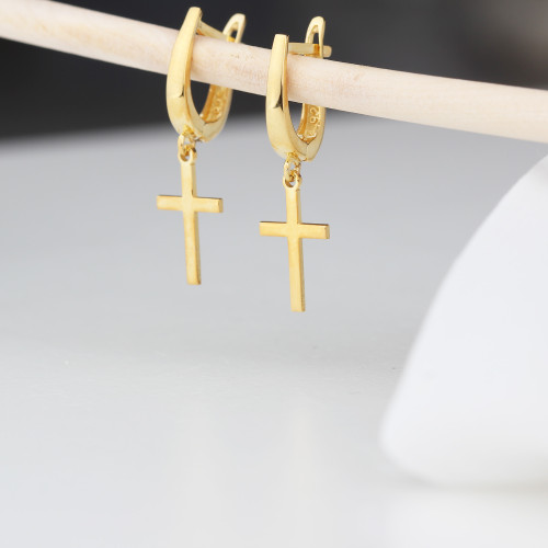 Glorria 925k Sterling Silver Cross Earrings Glorria 925k Sterling Silver Cross Earrings