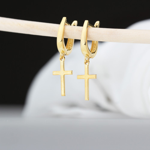 Glorria 925k Sterling Silver Cross Earrings Glorria 925k Sterling Silver Cross Earrings