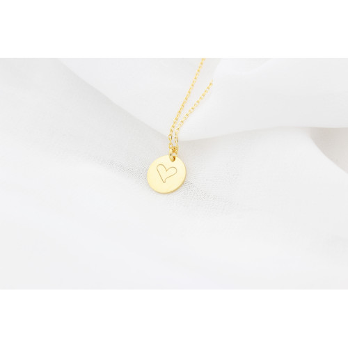 Glorria 925k Sterling Silver Minimal Heart Necklace Glorria 925k Sterling Silver Minimal Heart Necklace