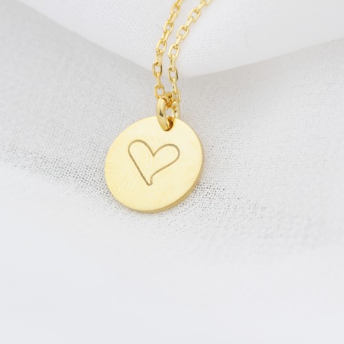 Glorria 925k Sterling Silver Minimal Heart Necklace