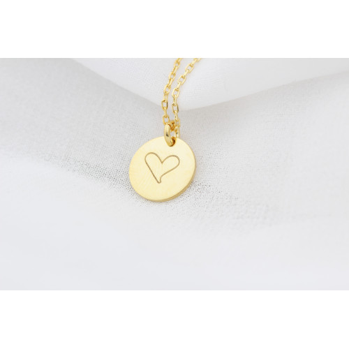 Glorria 925k Sterling Silver Minimal Heart Necklace