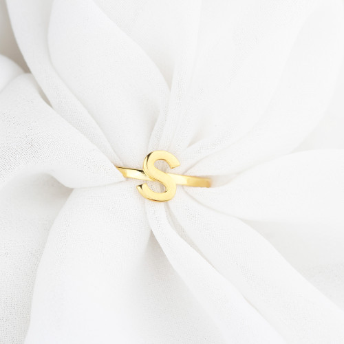 Glorria 925k Sterling Silver Custom Letter Ring