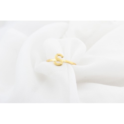 Glorria 925k Sterling Silver Custom Letter Ring