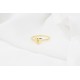 Glorria 925k Sterling Silver Personalized Minimal Letter Heart Sterling Silver Ring