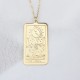 Glorria 925k Sterling Silver Personalized Sterling Silver Tarot Card Necklace