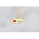 Glorria 925k Sterling Silver Personalized Sterling Silver Name Love Necklace