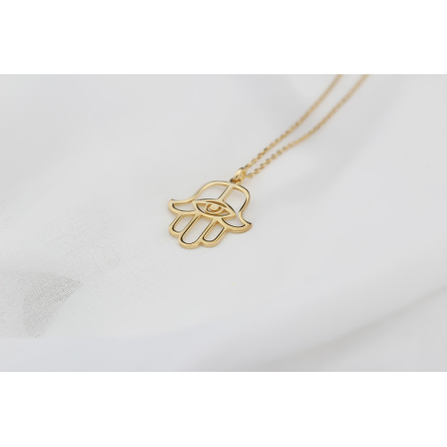 Glorria 925k Sterling Silver Fatima Hand Necklace Glorria 925k Sterling Silver Fatima Hand Necklace