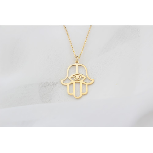 Glorria 925k Sterling Silver Fatima Hand Necklace Glorria 925k Sterling Silver Fatima Hand Necklace