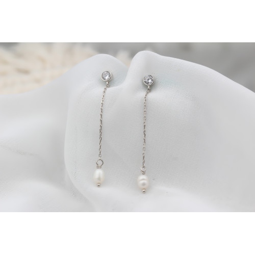Glorria 925k Sterling Silver Pearl Earrings Glorria 925k Sterling Silver Pearl Earrings