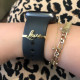 Glorria 925k Sterling Silver Apple Watch Compatible Name Band Accessory Glorria 925k Sterling Silver Apple Watch Compatible Name Band Accessory