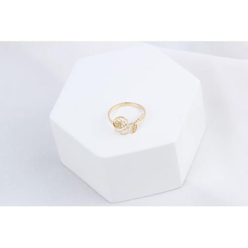 Glorria 925k Sterling Silver Personalized Birth Flower Ring Glorria 925k Sterling Silver Personalized Birth Flower Ring