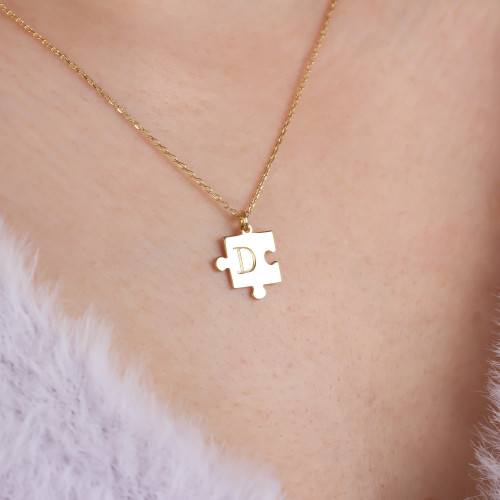 Glorria 925k Sterling Silver Letter Puzzle Necklace Glorria 925k Sterling Silver Letter Puzzle Necklace