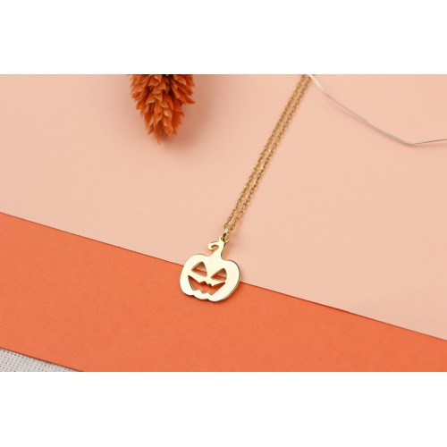 Glorria 925k Sterling Silver Personalized Halloween Silver Necklace