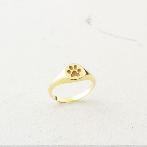Glorria 925k Sterling Silver Paw Ring