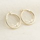 Glorria 925k Sterling Silver Personalized Name Hoop Earrings Glorria 925k Sterling Silver Personalized Name Hoop Earrings