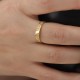 Glorria 925k Sterling Silver Personalized Birth Flower Minimalist Ring