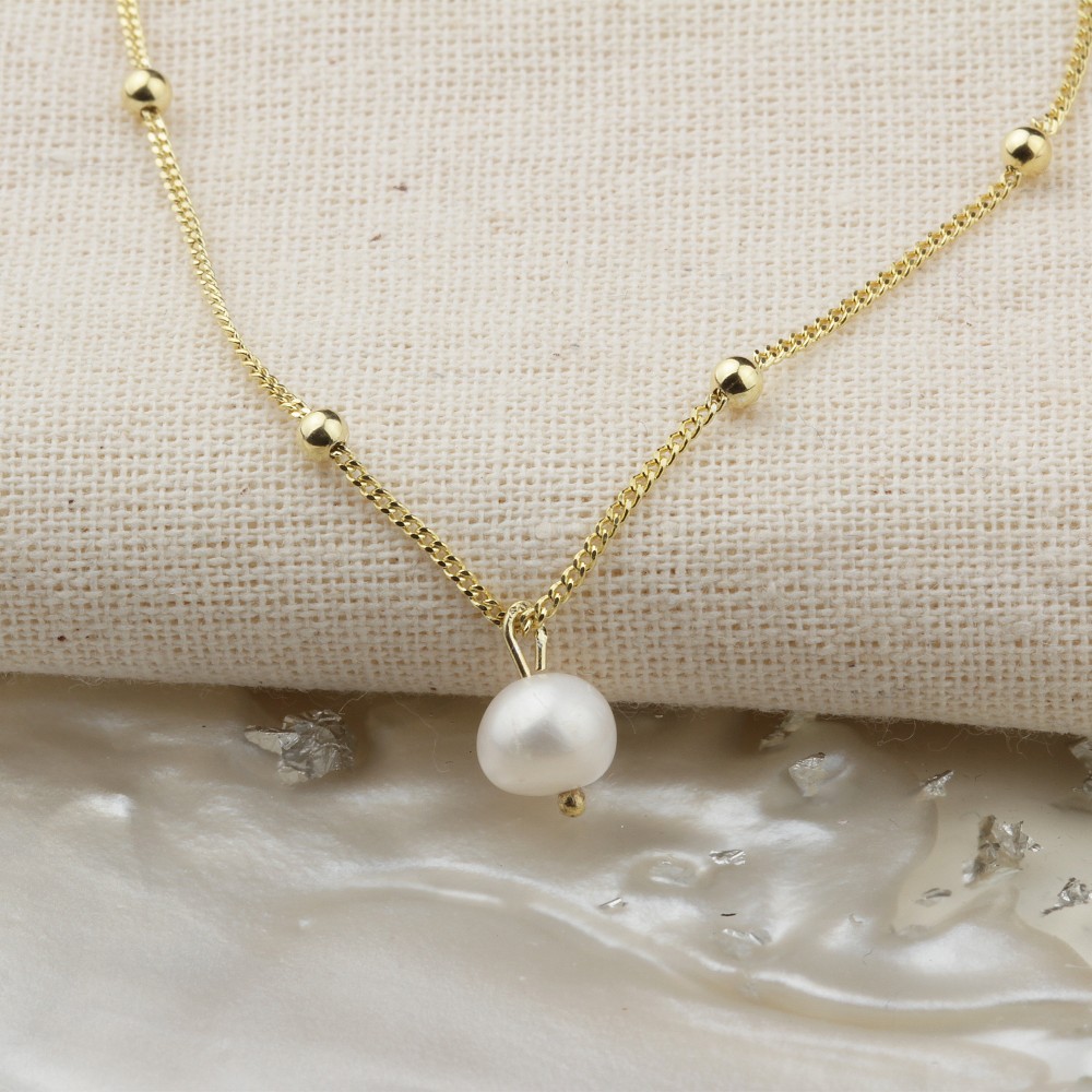 Glorria 925k Sterling Silver Pearl Necklace Glorria 925k Sterling Silver Pearl Necklace