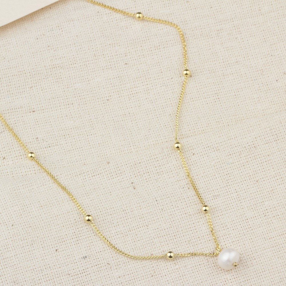 Glorria 925k Sterling Silver Pearl Necklace Glorria 925k Sterling Silver Pearl Necklace
