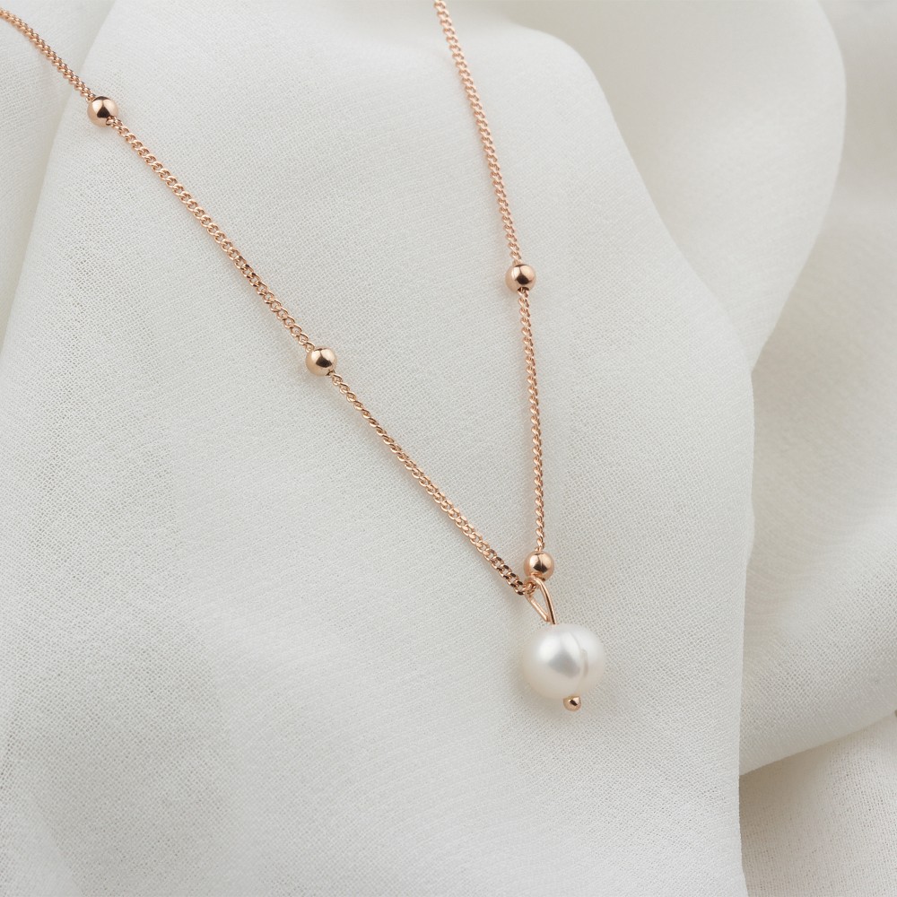 Glorria 925k Sterling Silver Pearl Necklace Glorria 925k Sterling Silver Pearl Necklace