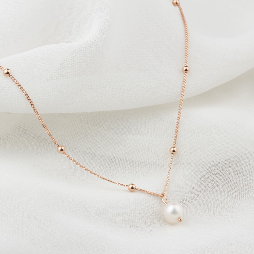 Glorria 925k Sterling Silver Pearl Necklace Glorria 925k Sterling Silver Pearl Necklace