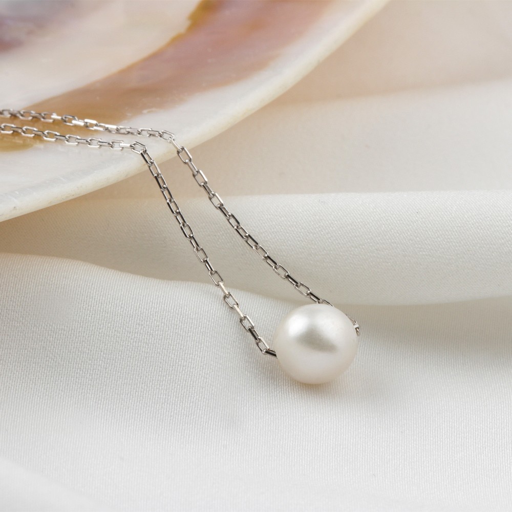 Glorria 925k Sterling Silver Pearl Necklace Glorria 925k Sterling Silver Pearl Necklace