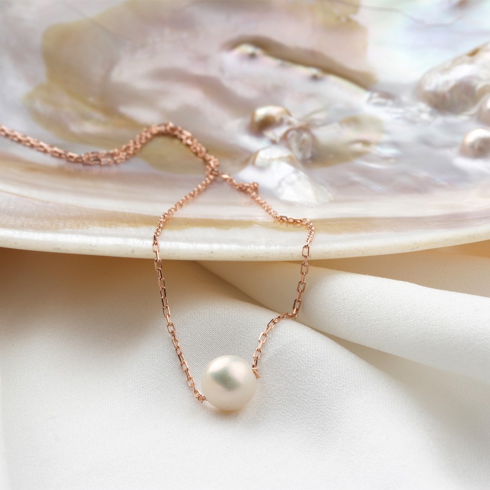 Glorria 925k Sterling Silver Pearl Necklace Glorria 925k Sterling Silver Pearl Necklace