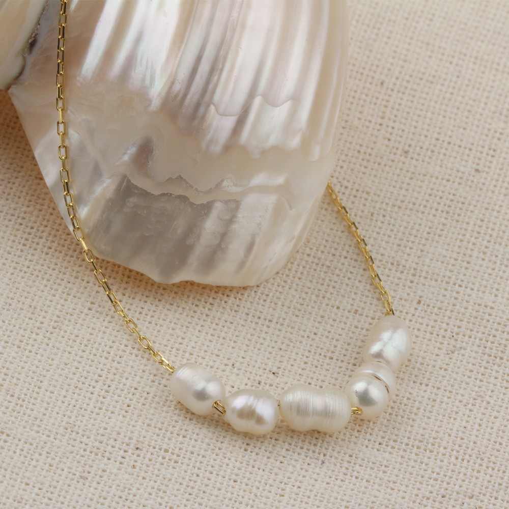Glorria 925k Sterling Silver Pearl Necklace Glorria 925k Sterling Silver Pearl Necklace