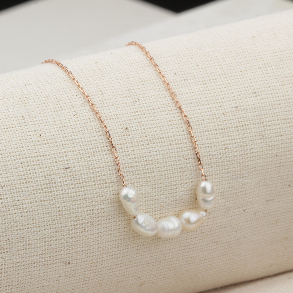 Glorria 925k Sterling Silver Pearl Necklace Glorria 925k Sterling Silver Pearl Necklace