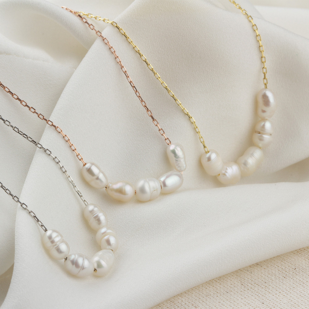 Glorria 925k Sterling Silver Pearl Necklace Glorria 925k Sterling Silver Pearl Necklace